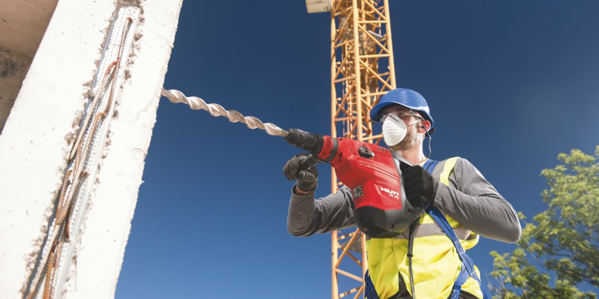 Safety training for drilling and demolition