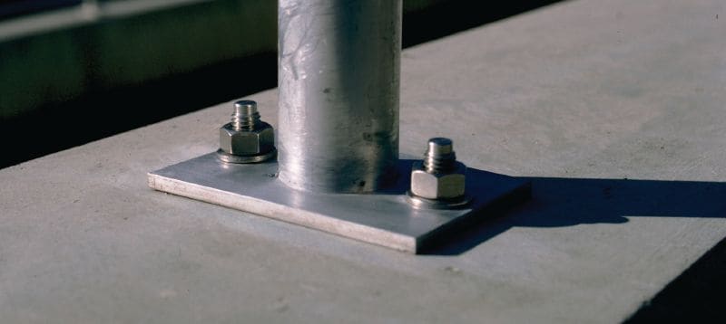 Anclaje acuñado Kwik Bolt 3 HDG Anclaje de cuñas estándar para concreto no fisurado (galvanizado en caliente) Aplicaciones 1