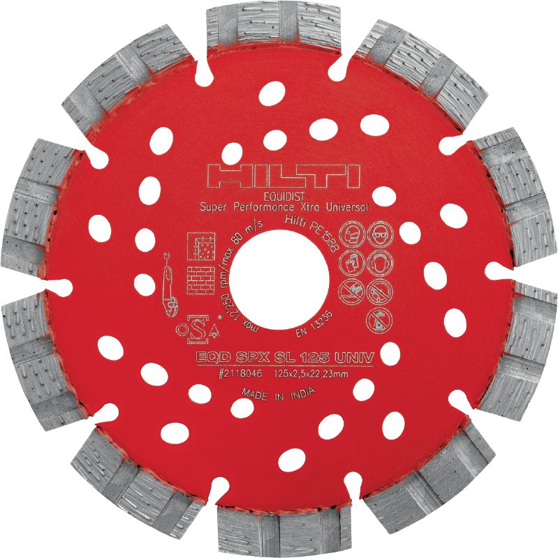 Disco de diamante universal SPX-SL Máximo disco de diamante silencioso con tecnología Equidist para ranurado en diferentes materiales base