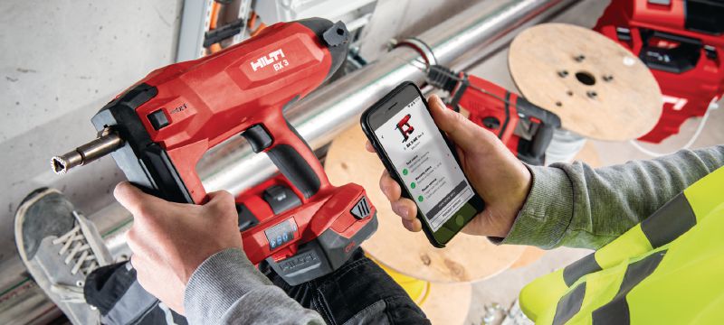 Herramienta de fijación a batería BX 3-ME (02) Clavadora a batería de 22 V para aplicaciones eléctricas y mecánicas Aplicaciones 1