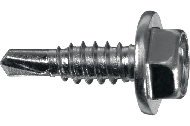Tornillos para metal autotaladrantes S-MD-HWH 1/4, 3 Tornillo autotaladrante (acero al carbono galvanizado) sin arandela para fijaciones de metal a metal de calibre bajo-medio (hasta 0,22 pulgadas)