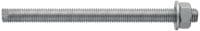 Varilla de anclaje HAS-R 304 SS Varilla de anclaje de alto desempeño para cápsulas químicas HVU2 y morteros con epoxi/híbridas químicas inyectables (acero inoxidable 304)
