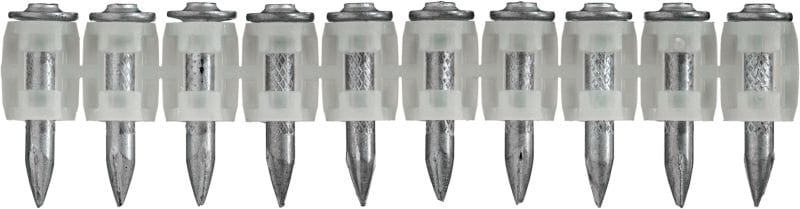Clavos de concreto X-GN MX (colado) Clavos en peine para fijación en concreto y otros materiales base usando la clavadora a gas GX 120