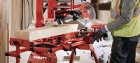 Sierra ingletadora a batería SM 60-22 Sierra ingletadora compuesta con bisel doble con capacidad de corte cruzado de 100 x 355 mm y 4x 13-3/4 (plataforma de batería Nuron) Aplicaciones 4