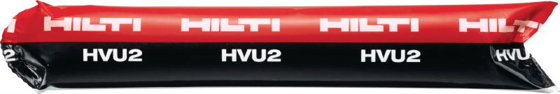 Cápsula de anclaje HVU2 Cápsula de aluminio de máximo desempeño para aplicaciones de carga pesada en concreto en combinación con varillas de anclaje HAS-B/E/R y HIS-N/RN (se venden por separado)