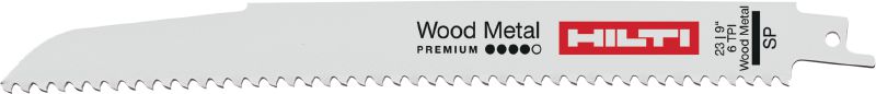 Image 1 of 1: Hojas para sierras de sable para madera con clavos incrustados (carga pesada) Hoja para sierra de sable para tareas de carga pesada de demolición de madera con clavos: resistente con el metal, rápida con la madera