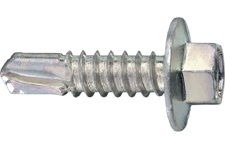 Tornillos para metal autotaladrantes S-MD 23 Z Tornillo autotaladrante (acero al carbono galvanizado) con brida montada a presión para fijaciones de metal a metal de espesor medio (hasta 6 mm)