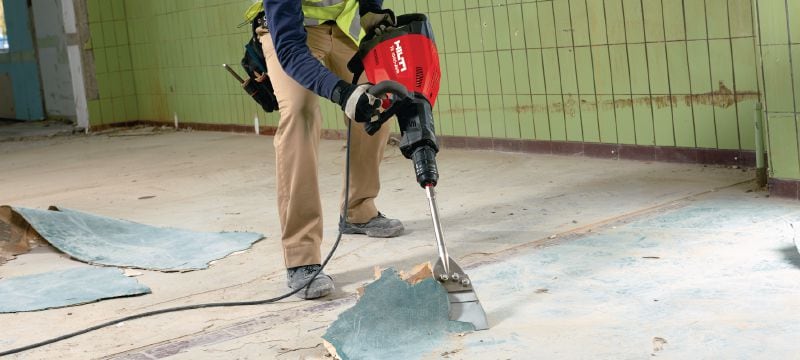 Martillo de demolición con extremo de inserción TE-S TE 1000-AVR Martillo rompedor versátil para la demolición o cincelado de suelos y aplicaciones en pared ocasionales (con cable de alimentación universal) Aplicaciones 1