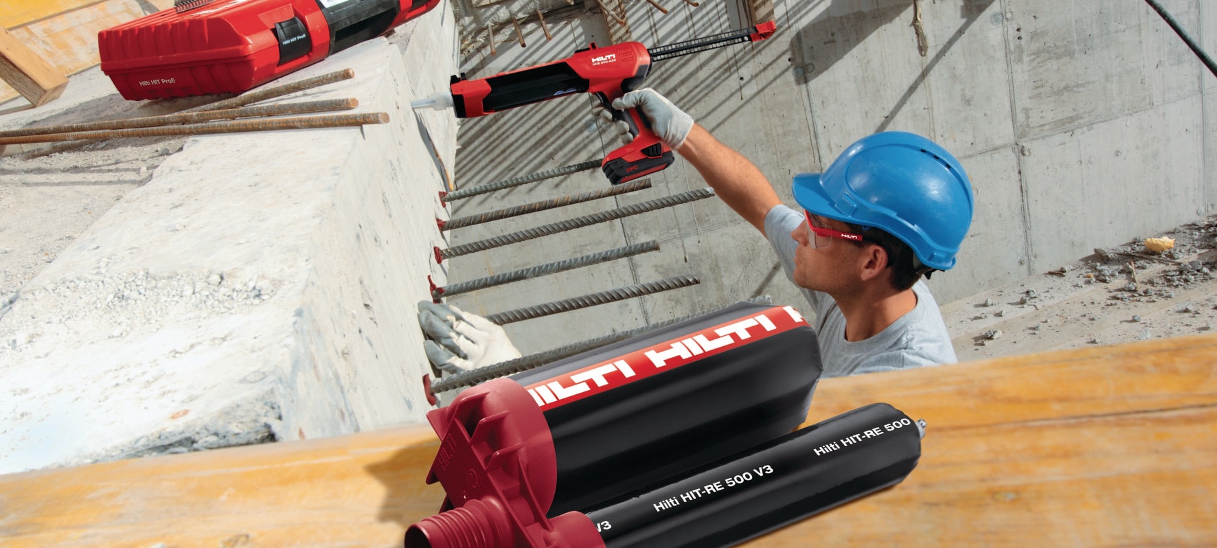Anclaje con epoxi HIT-RE 500 V3 - Anclajes químicos - Hilti Peru