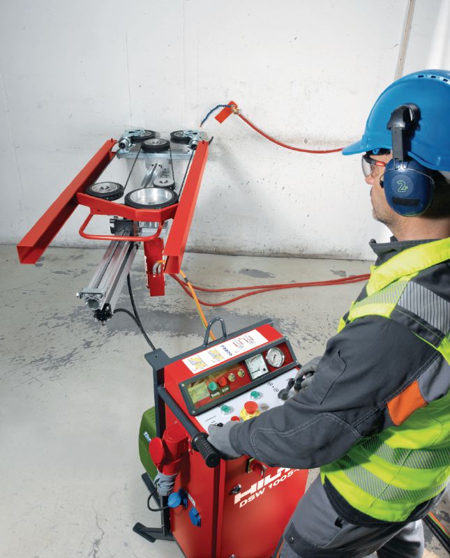 Sierra de hilo DSW 1005-E Sierra de corte con hilo eléctrica (10 kW) para tareas de corte pequeñas Aplicaciones 1