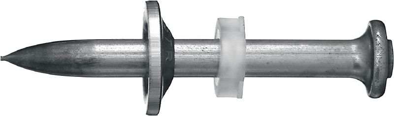 Clavos para acero/concreto X-CR P8 S con arandela Clavo individual con arandela de acero inoxidable para el uso con clavadoras de fijación directa con pólvora en acero y hormigón en entornos corrosivos