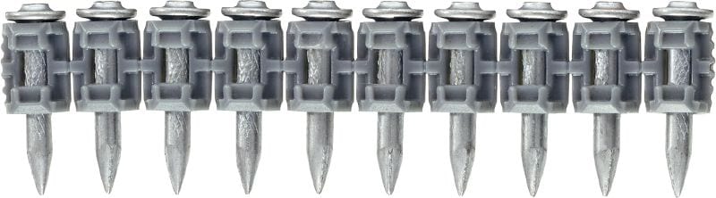 Clavos de concreto X-GN MX (colado) Clavos en peine para fijación en concreto y otros materiales base usando la clavadora a gas GX 120