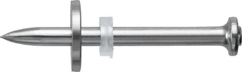 Clavos para acero/concreto X-CR P8 S con arandela Clavo individual con arandela de acero inoxidable para el uso con clavadoras de fijación directa con pólvora en acero y hormigón en entornos corrosivos