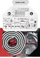 Collarín multitubo CFS-C EL Solución para ayudar a crear una barrera contra el fuego y el humo alrededor de tuberías en configuraciones no estándar