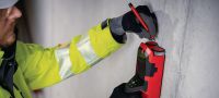 Escáner de pared PS 85 Escáner de pared y localizador de montantes fáciles de usar para evitar golpes al taladrar o cortar cerca de objetos empotrados Aplicaciones 2