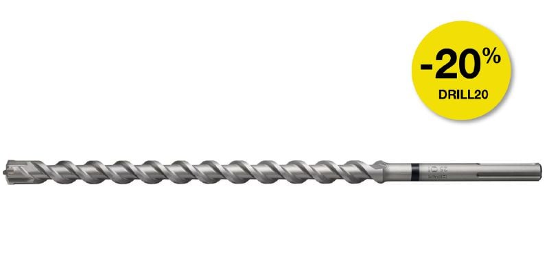 Broca para taladro con percusión imperial TE-Y (SDS Max) Broca para taladro con percusión SDS Max (TE-Y) de primera calidad para alto rendimiento de perforación en hormigón reforzado (fraccional)