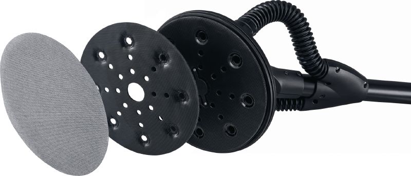 Lijadora de cuello largo DWS 225 Lijadora roto orbital para tabique seco de cuello largo con motor sin escobillas de velocidad variable y función de extracción del polvo (se suministra con bolsa y extensor)