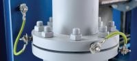 Perno roscado S-BT-EF HL Perno roscado (acero al carbono, perno métrico o Whitworth) para conexiones eléctricas en acero secundario en entornos altamente corrosivos Aplicaciones 2