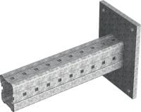 Soporte MIC-C120-DH Soporte del perfil de la caja galvanizada en caliente (HDG) para conexiones a concreto en aplicaciones de carga pesada