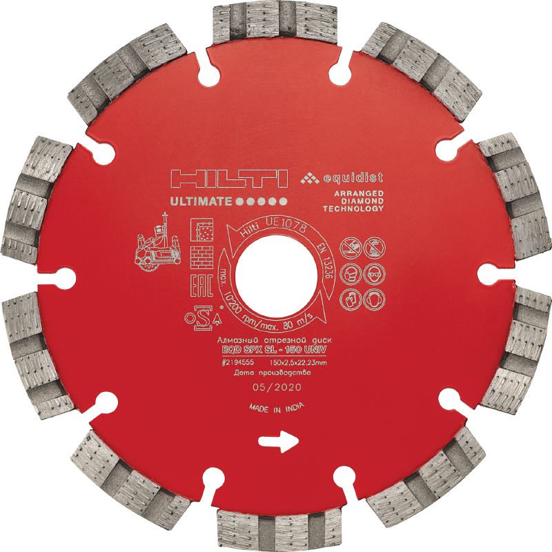 Disco de diamante universal SPX-SL Máximo disco de diamante silencioso con tecnología Equidist para ranurado en diferentes materiales base
