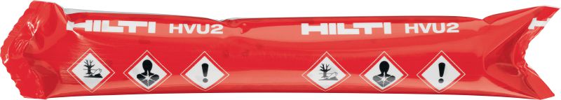 Cápsula de anclaje HVU2 Cápsula de aluminio de máximo desempeño para aplicaciones de carga pesada en concreto en combinación con varillas de anclaje HAS-B/E/R y HIS-N/RN (se venden por separado)