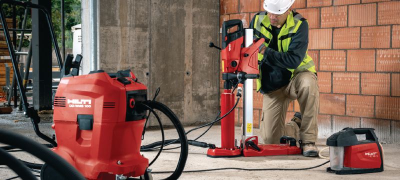 Corona DD 150-U Versátil máquina de taladro con diamante para tareas manuales o con columna de taladro de orificios de 8-162 mm (5/16 - 6-3/8) de diámetro Aplicaciones 1