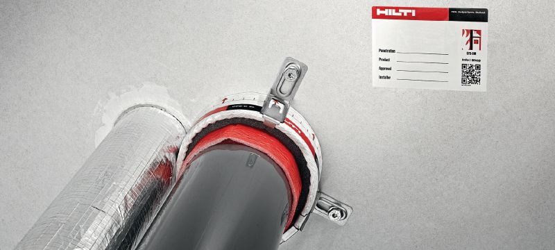 Collarín multitubo CFS-C EL Solución para ayudar a crear una barrera contra el fuego y el humo alrededor de tuberías en configuraciones no estándar Aplicaciones 1